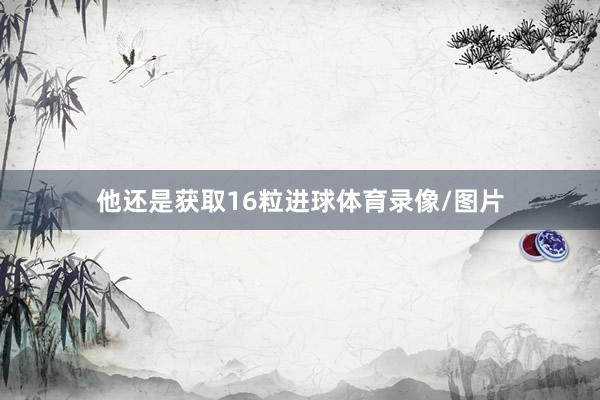 他还是获取16粒进球体育录像/图片