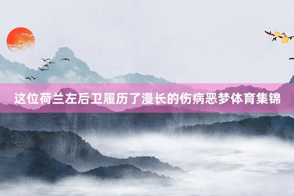 这位荷兰左后卫履历了漫长的伤病恶梦体育集锦