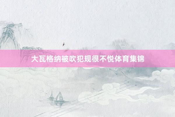 大瓦格纳被吹犯规很不悦体育集锦