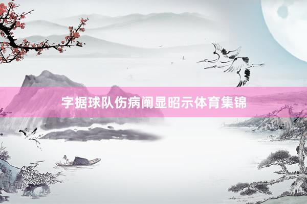 字据球队伤病阐显昭示体育集锦