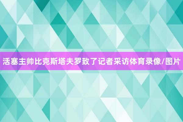 活塞主帅比克斯塔夫罗致了记者采访体育录像/图片