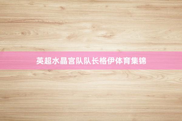 英超水晶宫队队长格伊体育集锦