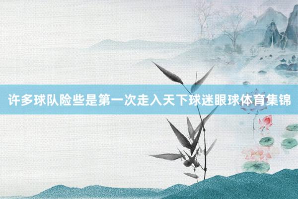 许多球队险些是第一次走入天下球迷眼球体育集锦