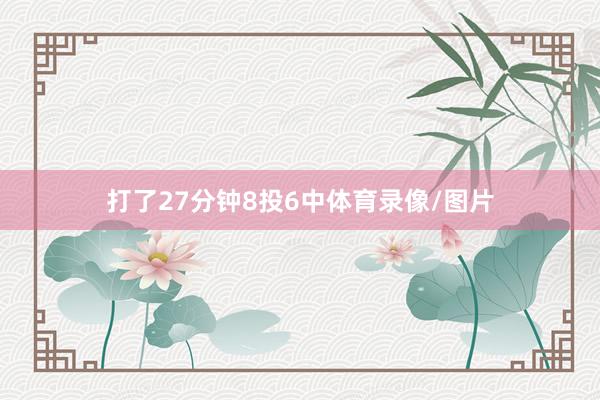 打了27分钟8投6中体育录像/图片