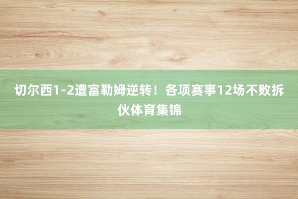 切尔西1-2遭富勒姆逆转！各项赛事12场不败拆伙体育集锦