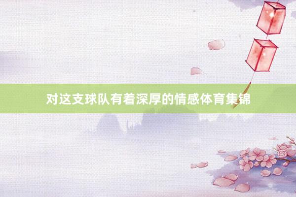 对这支球队有着深厚的情感体育集锦