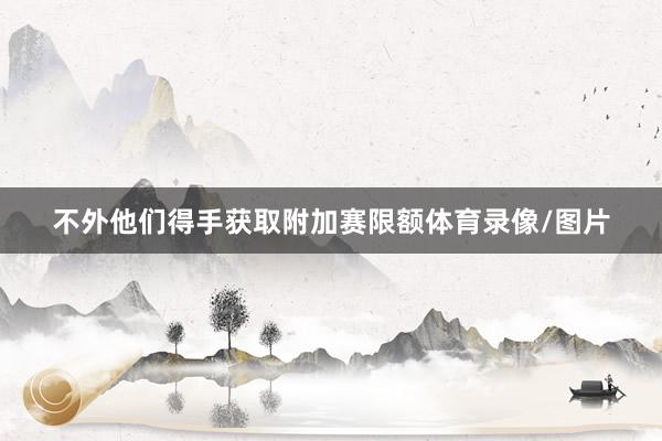 不外他们得手获取附加赛限额体育录像/图片