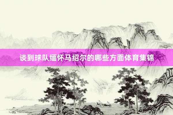 谈到球队缅怀马绍尔的哪些方面体育集锦