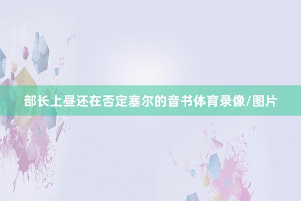 部长上昼还在否定塞尔的音书体育录像/图片