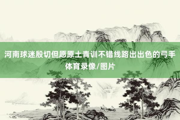 河南球迷殷切但愿原土青训不错线路出出色的弓手体育录像/图片
