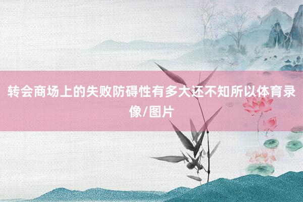 转会商场上的失败防碍性有多大还不知所以体育录像/图片
