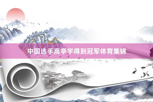 中国选手高亭宇得到冠军体育集锦