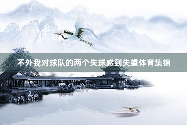 不外我对球队的两个失球感到失望体育集锦