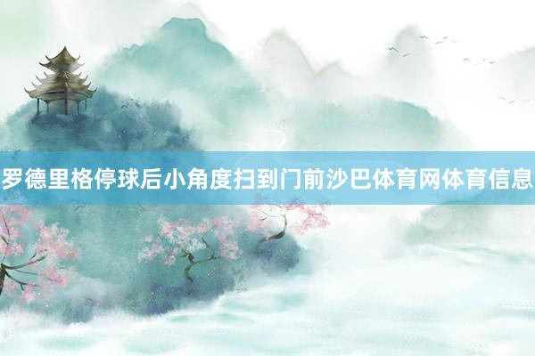 罗德里格停球后小角度扫到门前沙巴体育网体育信息