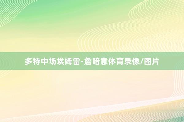 多特中场埃姆雷-詹暗意体育录像/图片