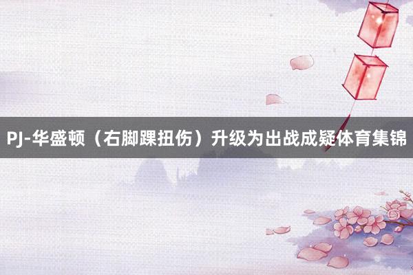 PJ-华盛顿（右脚踝扭伤）升级为出战成疑体育集锦