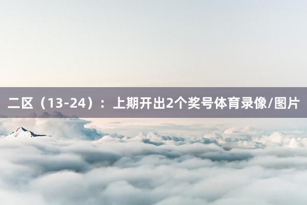 二区（13-24）：上期开出2个奖号体育录像/图片