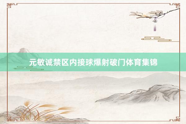 元敏诚禁区内接球爆射破门体育集锦