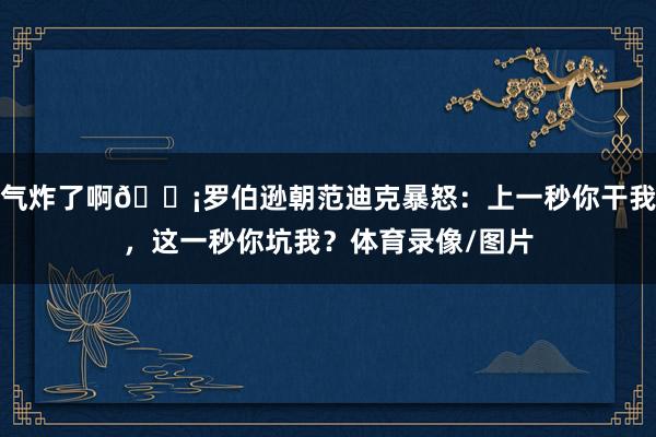气炸了啊😡罗伯逊朝范迪克暴怒：上一秒你干我，这一秒你坑我？体育录像/图片