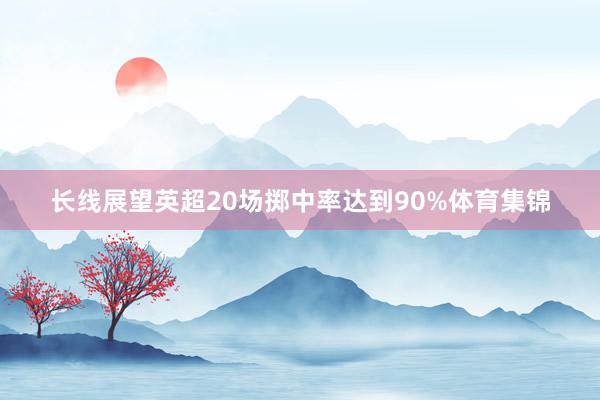 长线展望英超20场掷中率达到90%体育集锦
