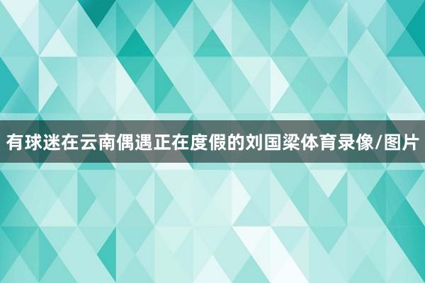 有球迷在云南偶遇正在度假的刘国梁体育录像/图片