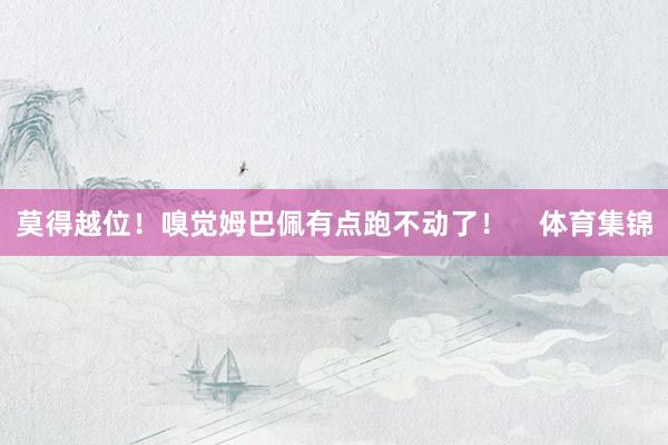 莫得越位！嗅觉姆巴佩有点跑不动了！    体育集锦