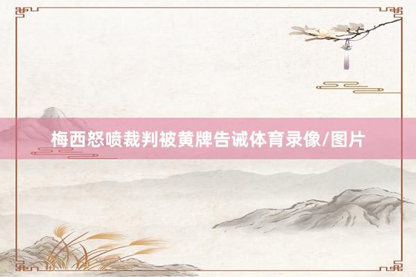 梅西怒喷裁判被黄牌告诫体育录像/图片