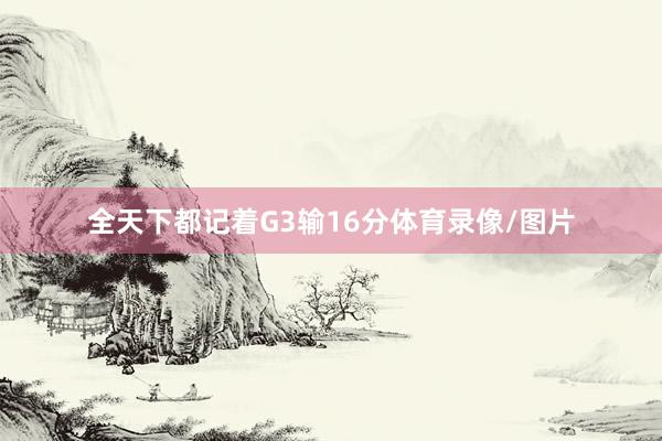 全天下都记着G3输16分体育录像/图片