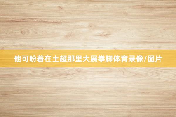 他可盼着在土超那里大展拳脚体育录像/图片