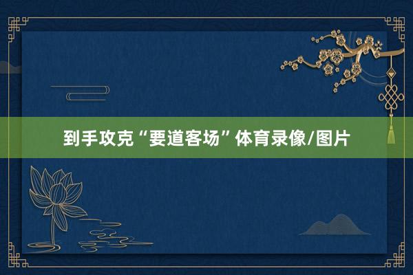 到手攻克“要道客场”体育录像/图片