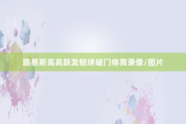 路易斯高高跃发轫球破门体育录像/图片