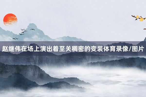 赵继伟在场上演出着至关稠密的变装体育录像/图片