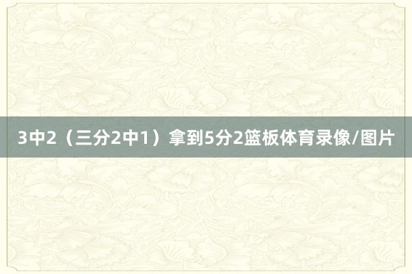 3中2（三分2中1）拿到5分2篮板体育录像/图片