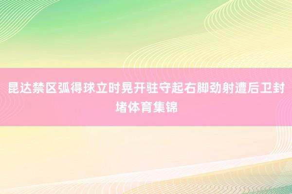 昆达禁区弧得球立时晃开驻守起右脚劲射遭后卫封堵体育集锦