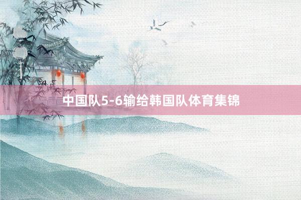 中国队5-6输给韩国队体育集锦