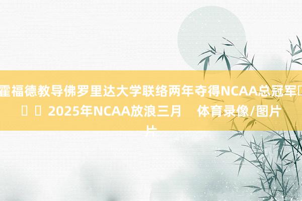 霍福德教导佛罗里达大学联络两年夺得NCAA总冠军			2025年NCAA放浪三月    体育录像/图